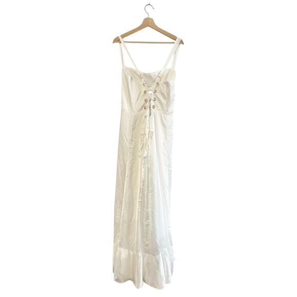Show Me Your Mumu Clarissa Corset Dress in Ivory Luxe Satin XXL NWT - Picture 5 of 10
